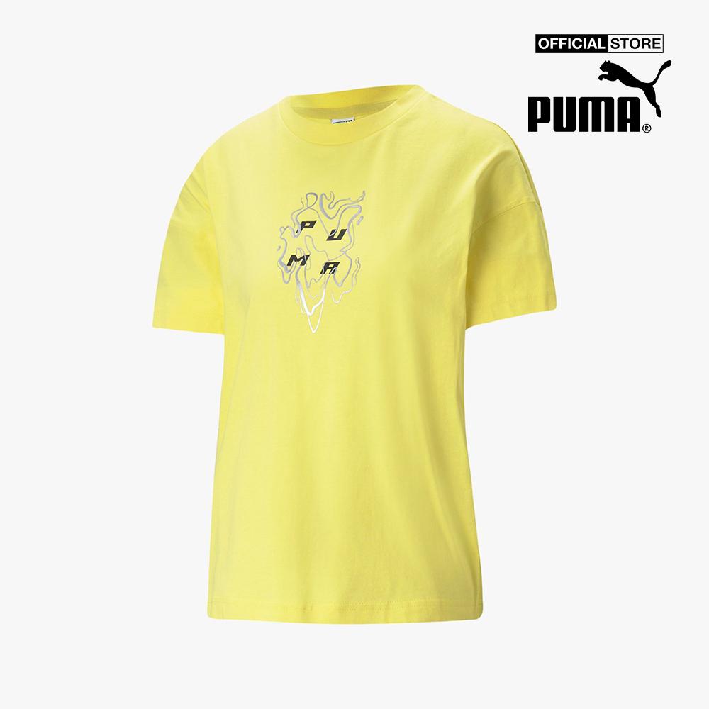 PUMA - Áo thun thể thao nữ ngắn tay Evide Graphic 599747