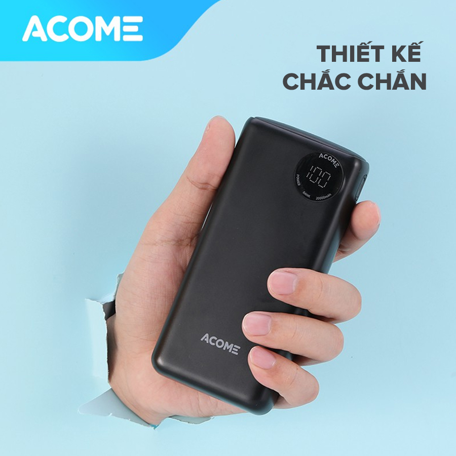 Pin Sạc Dự Phòng ACOME AP202 20000mAh Sạc Nhanh 22.5W [ Hàng Chính Hãng]