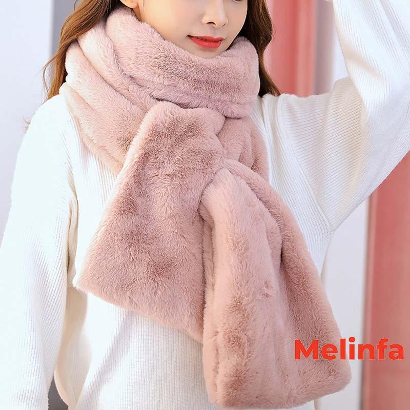 Khăn lông quàng cổ nữ, khăn quàng dài thu đông chất liệu lông mềm mịn dày dặn và ấm áp mã K0236
