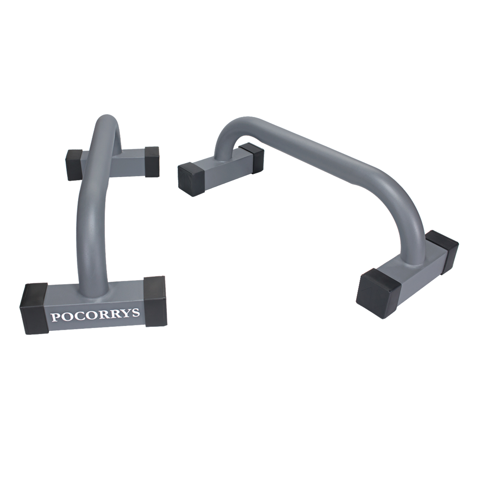 Dụng cụ chống đẩy, hít đất, Parallettes Push up cao 18cm Pocorrys PAP-02, Màu ghi