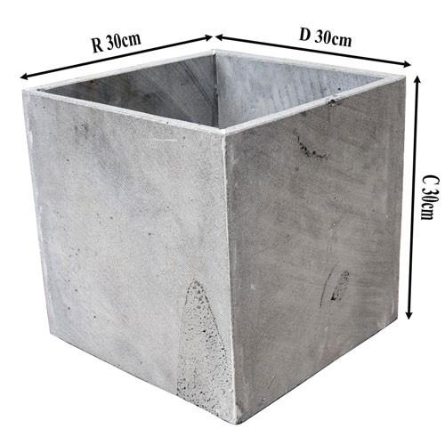 Combo 4 chậu trồng hoa vuông đá tổ ong tự nhiên không cần tưới nhiều nước