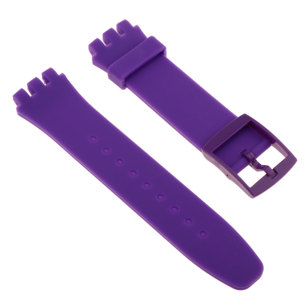 Replacement Waterproof Silicone Rubber Watch Strap Band 20mm for Smart Watch