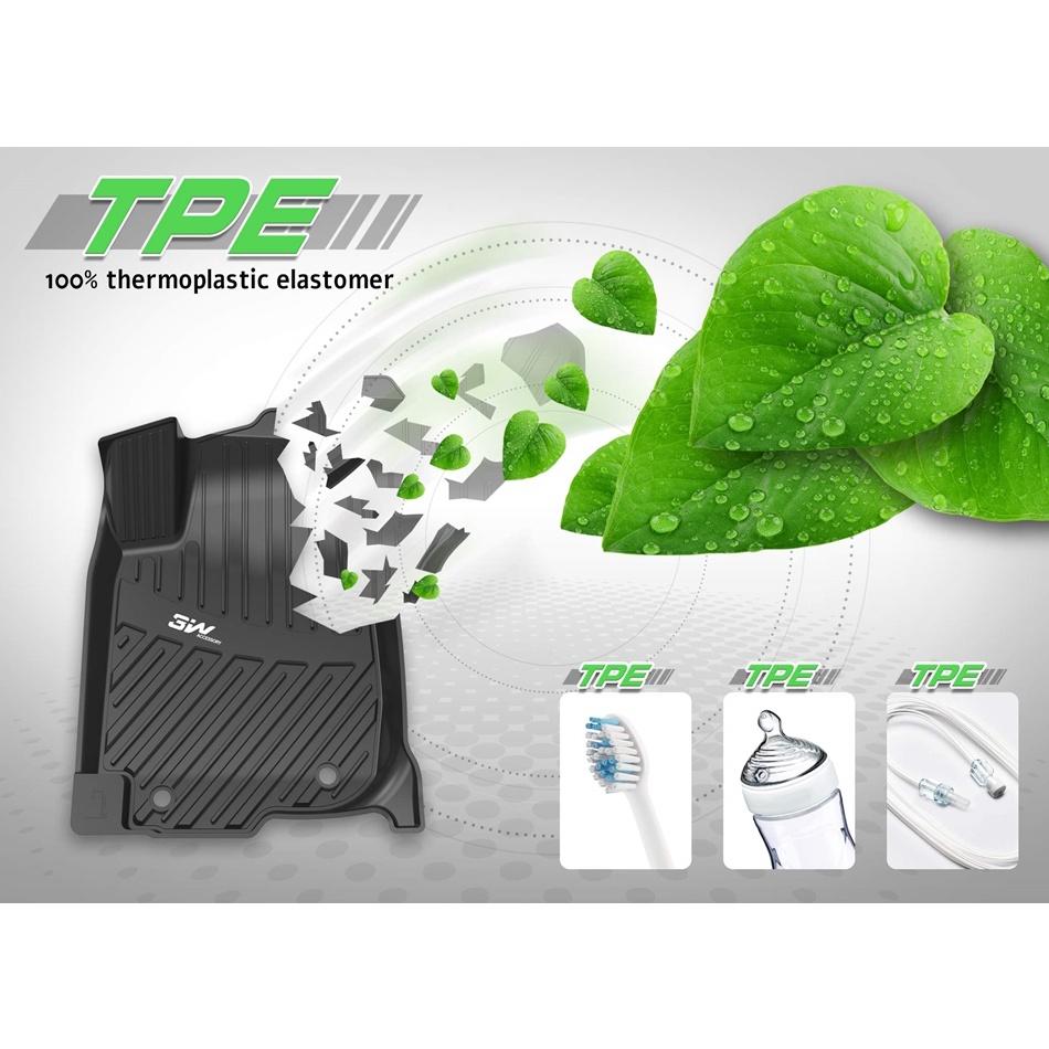 Thảm lót sàn ô tô TOYOTA CAMRY 2007 - 2017 Nhãn hiệu Macsim 3W chất liệu nhựa TPE đúc khuôn cao cấp - màu đen, màu be