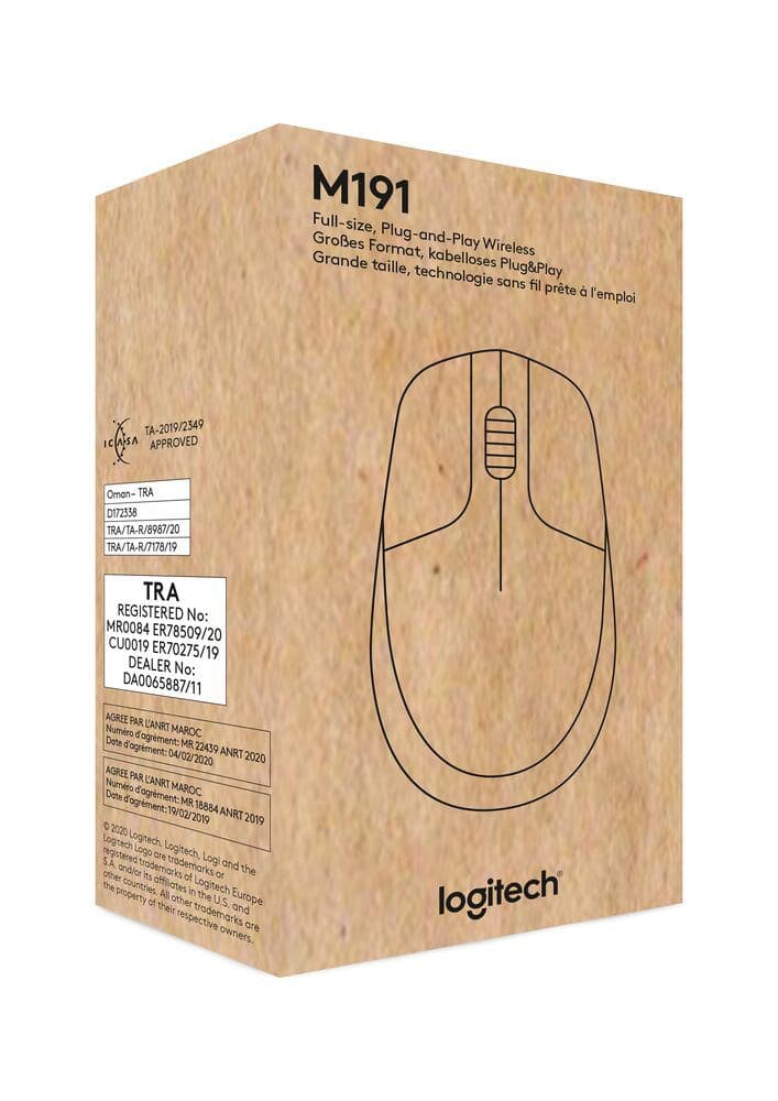 Chuột không dây Logitech M191- Hàng chính hãng