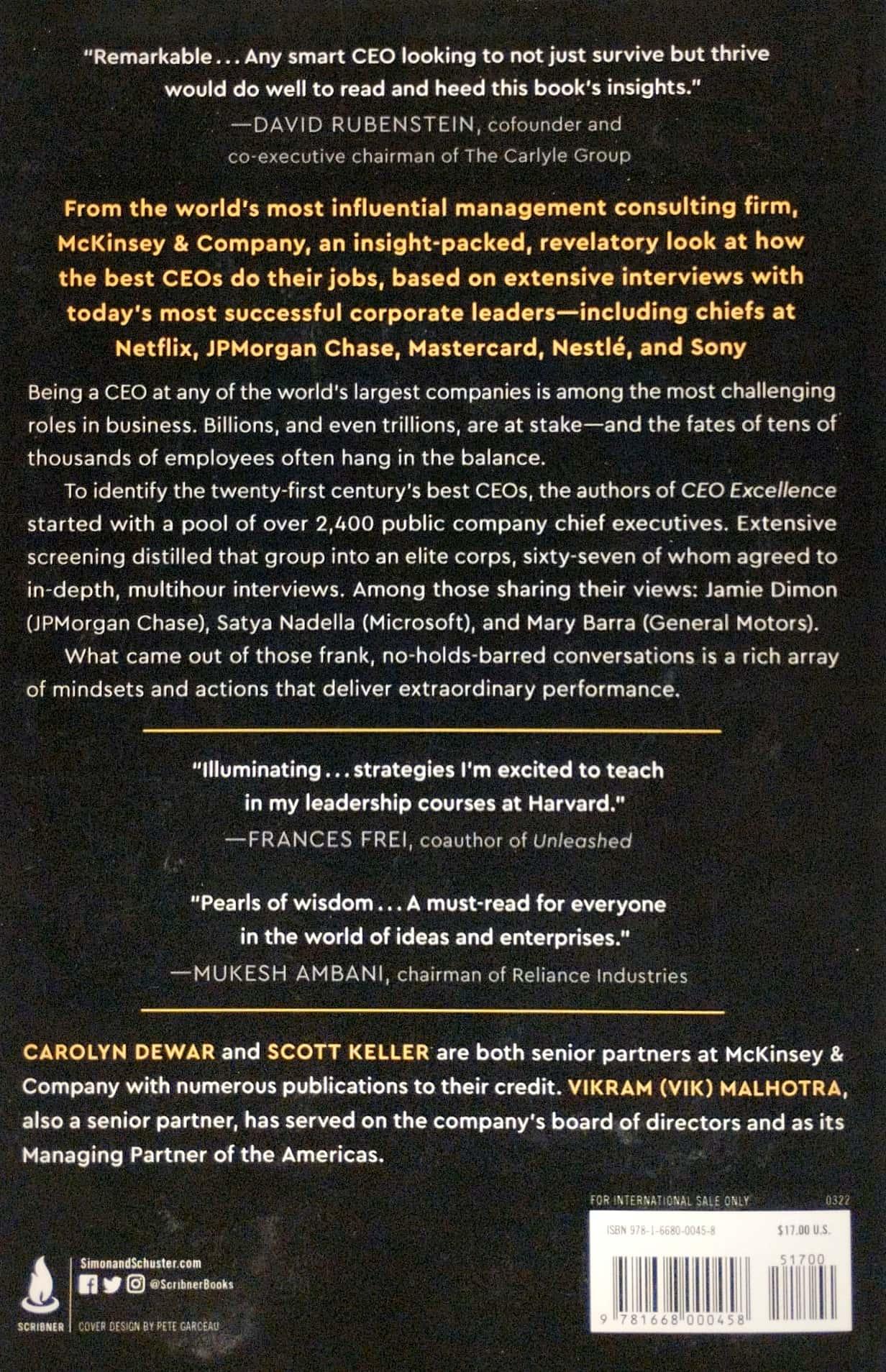 CEO Excellence: The Six Mindsets That Distinguish The Best Leaders From The Rest