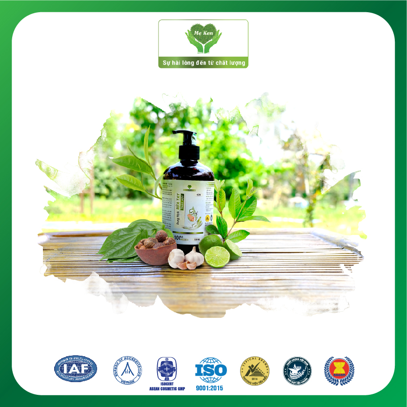 Dung Dịch Rửa Tay Thảo Mộc Mẹ Ken (250ML)