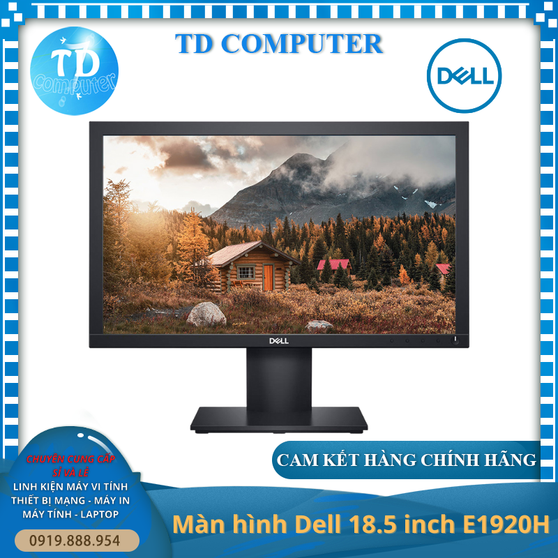 Màn hình Dell E1920H 19inch (18.5&quot; HD 60Hz, VGA+DP) - Hàng chính hãng FPT phân phối