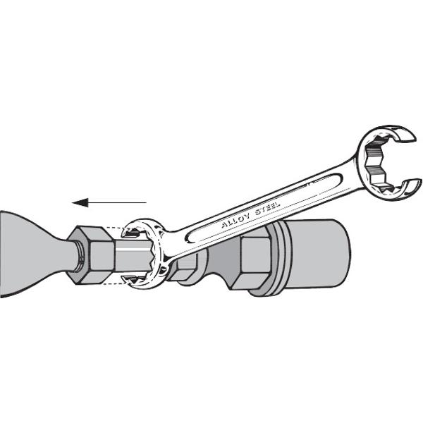 CỜ LÊ 2 VÒNG MỞ CHUYÊN VẶN ỐC ỐNG STAHLWILLE 4108