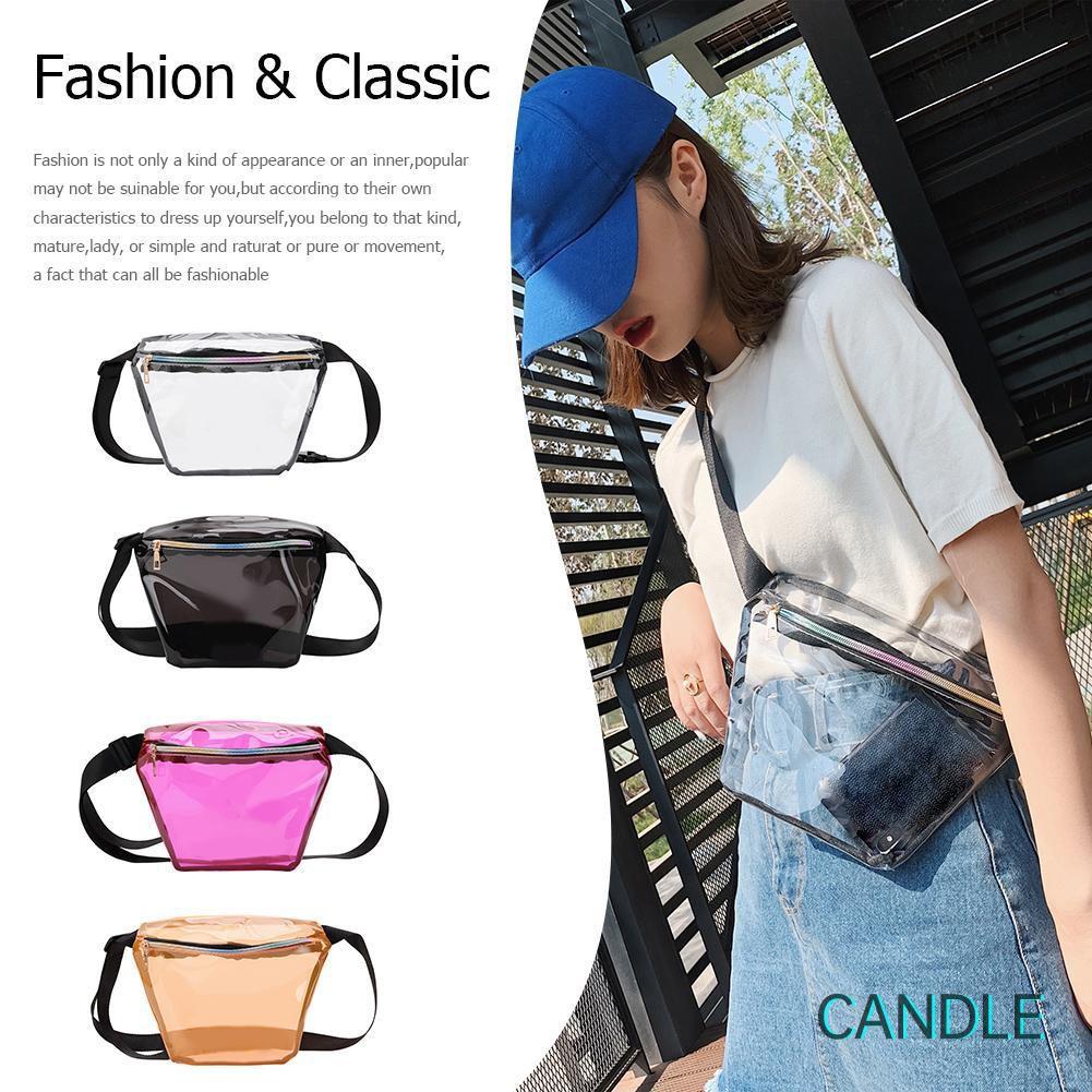 Túi Đeo Hông Bằng Nhựa Pvc Trong Suốt Cá Tính Cho Nữ
