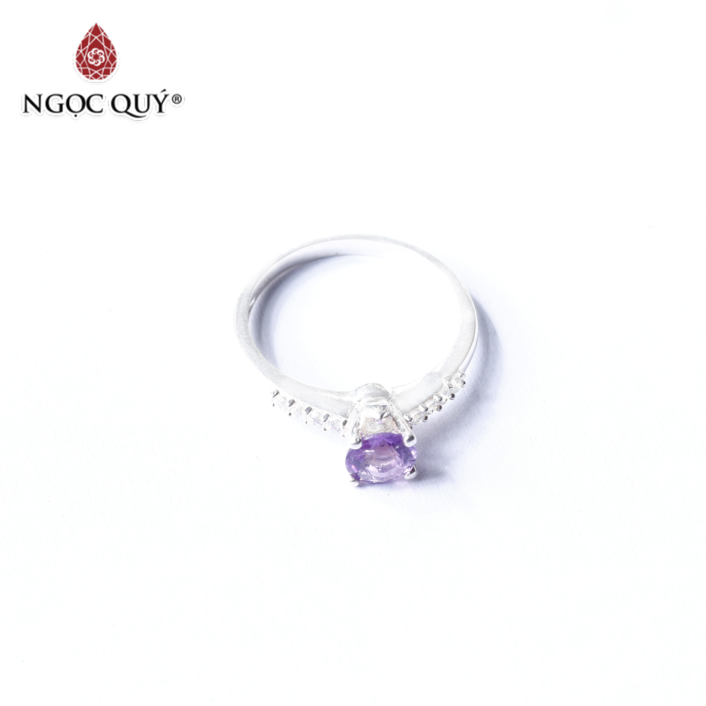 Nhẫn bạc nữ đá thiên nhiên - Ngọc Quý Gemstones