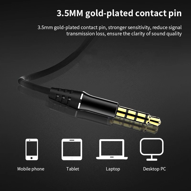 Tai nghe nhét tai HiFi S2000 Super Bass chống ồn cực tốt, âm thanh khủng, chơi game ngon Jack 3.5 mm earphone headphone - miếng lót chuột