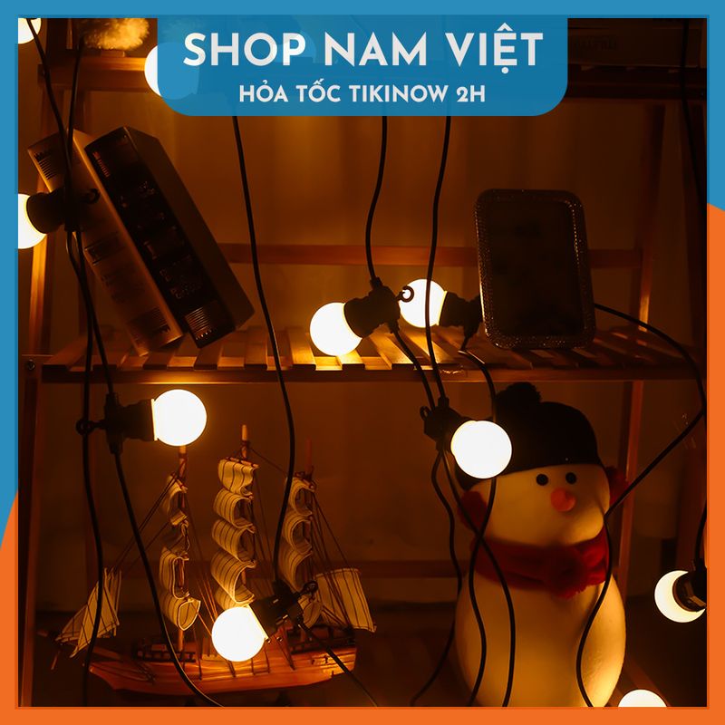 Dây Led Ping Pong G50 Siêu Bền Chịu Mưa Nắng Trang Trí Ngoài Trời - Chính Hãng NAVIVU
