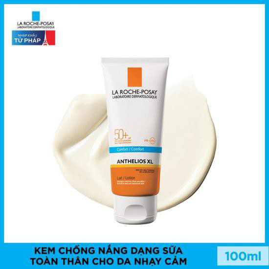 Kem Chống Nắng Dạng Sữa Giúp Bảo vệ Da Trước Tác Hại Của UVB &amp; UVA SPF 50+ La Roche Posay Anthelios XL 100ml