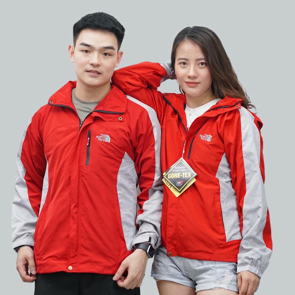 Áo khoác gió 2 lớp nam nữ TNF phối màu thời trang