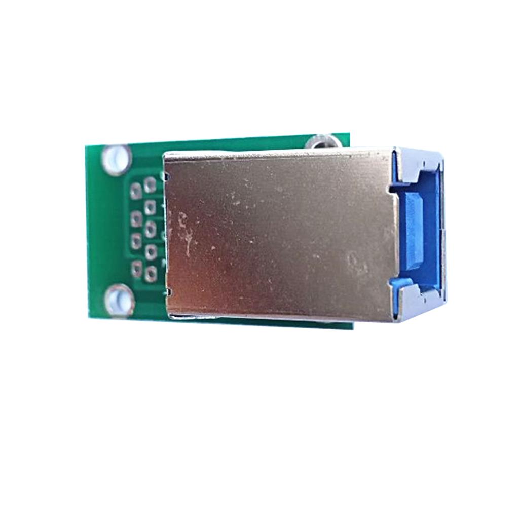 USB3.0 Type B Female Socket Breakout Board Adapter Plate Test 2.54 Pitch