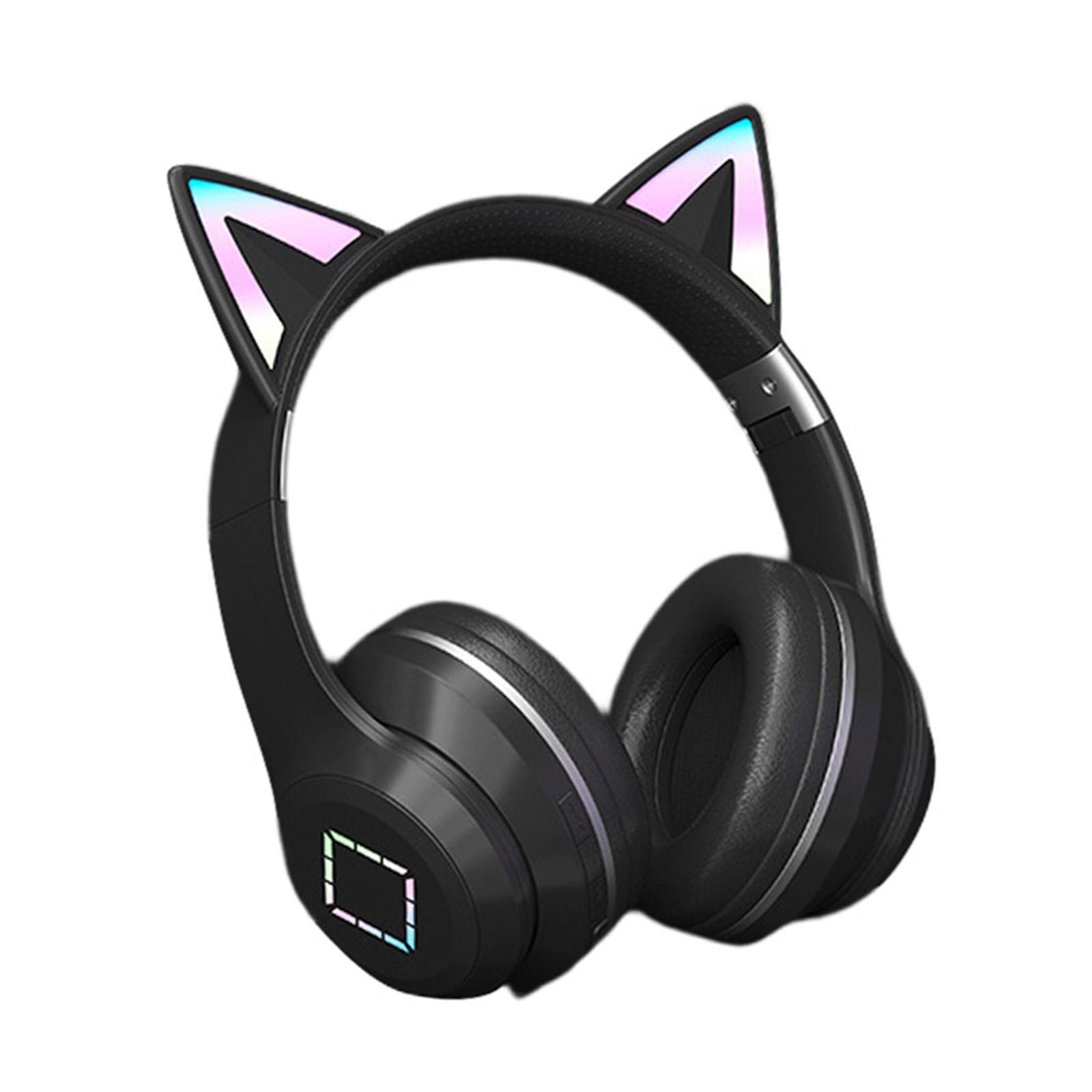 Over Ear Headphones RGB Light Low Latency Volume Control for Online Teaching