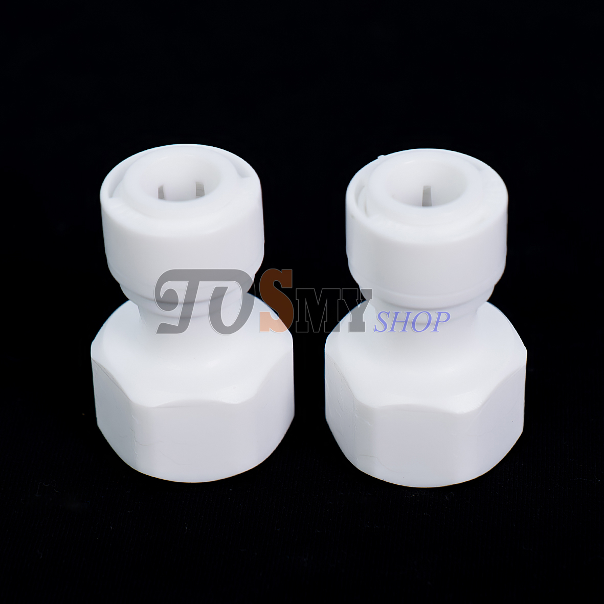 Bộ 2 nối nhanh thẳng ren trong 21 ra dây 10 hoặc 6mm – linh kiện máy lọc nước, phun sương, lắp dàn tưới cây, bể thủy sinh, cá cảnh, bán cạn . . .