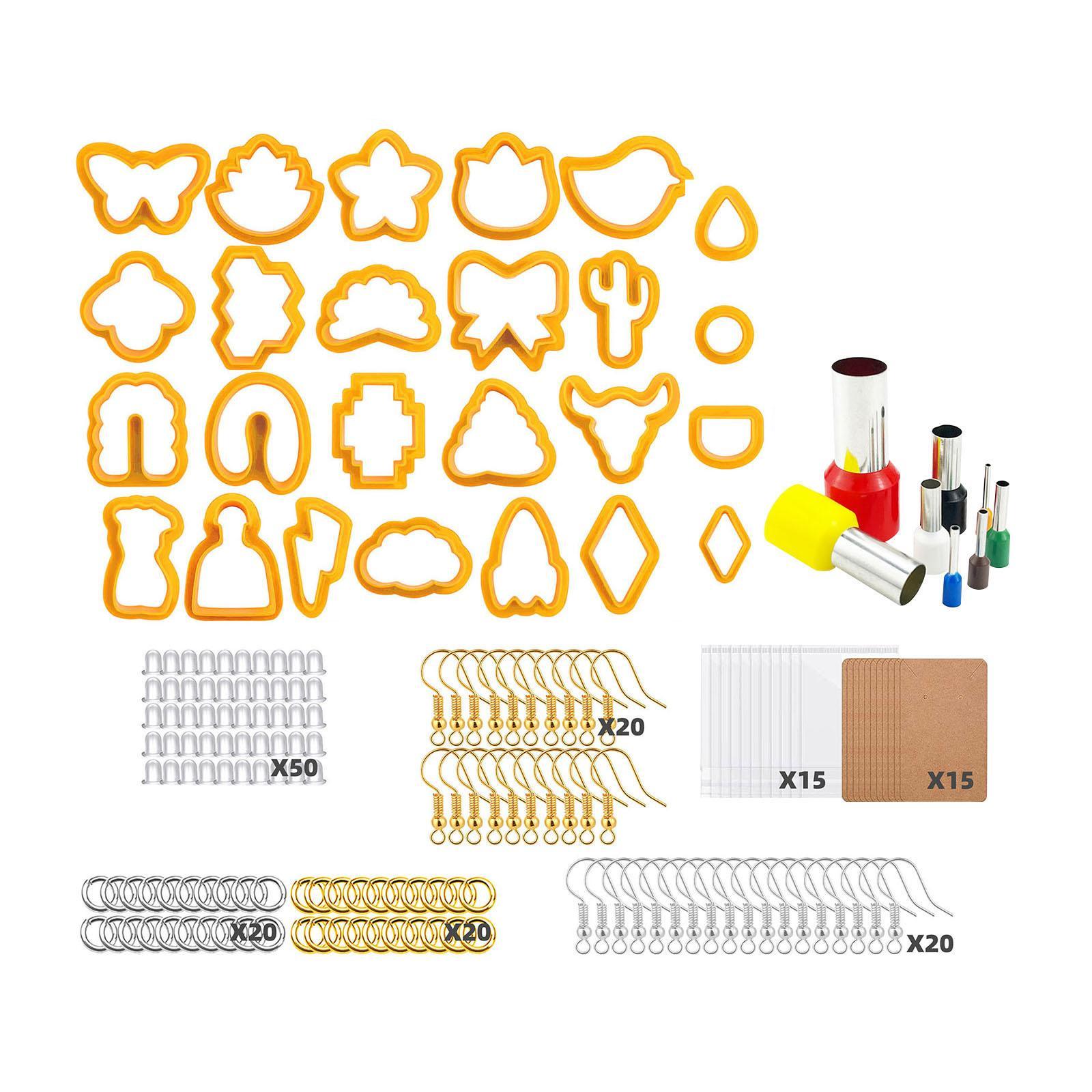 Polymer Cutter for Clay Earring Making Kit Shapes Clay Tools