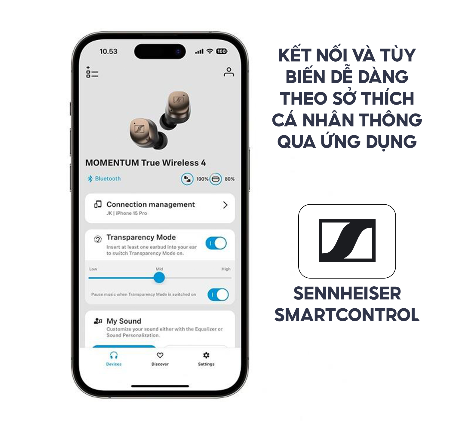 Tai Nghe SENNHEISER Momentum True wireless 4 - Hàng chính hãng bảo hành 24 tháng