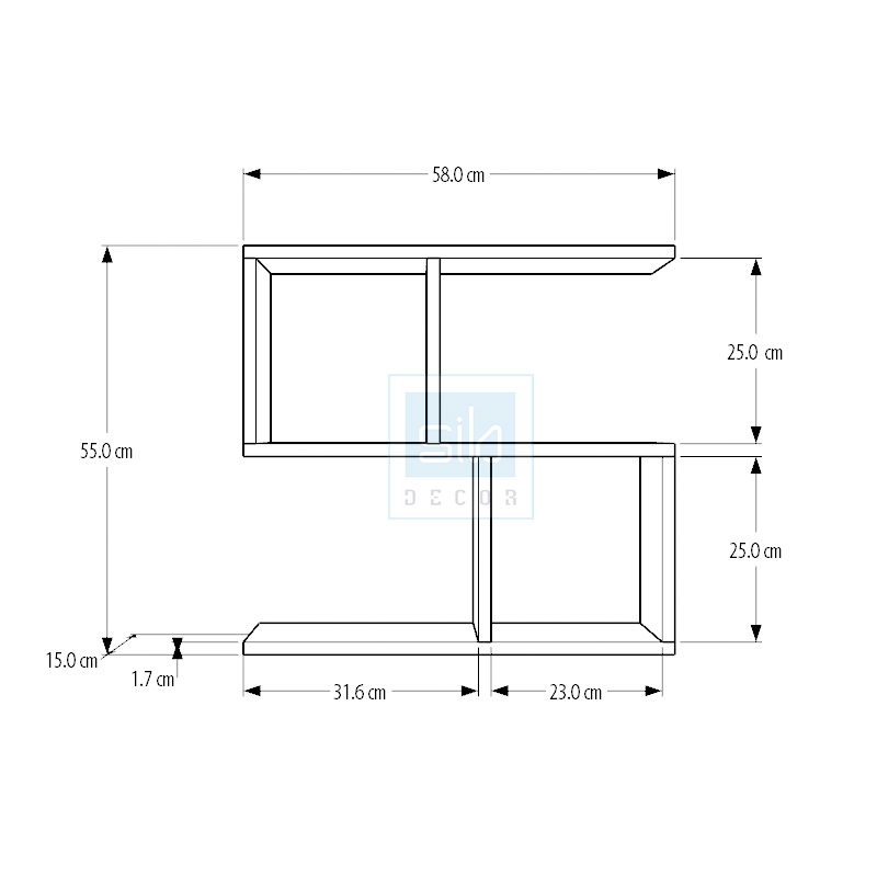 Giá Sách Treo Tường 3 Tầng Đơn Giản SIB DECOR (Nhiều màu)