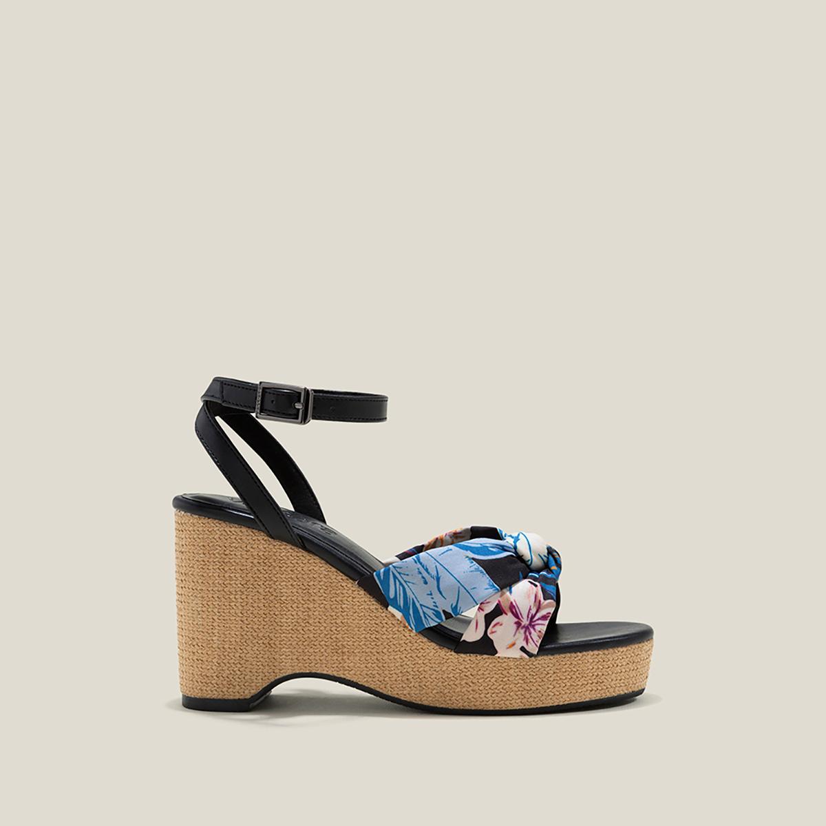 Vascara Sandal Xuồng Vải Hoa Thắt Nơ - SDX 0444
