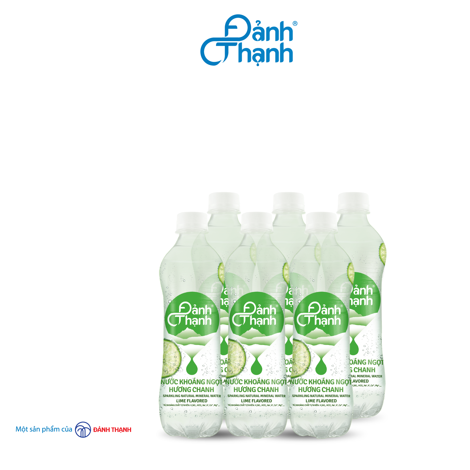 Lôc 6 Chai Nước Khoáng Thiên Nhiên Có Ga Đảnh Thạnh Khoáng Chanh 430Ml