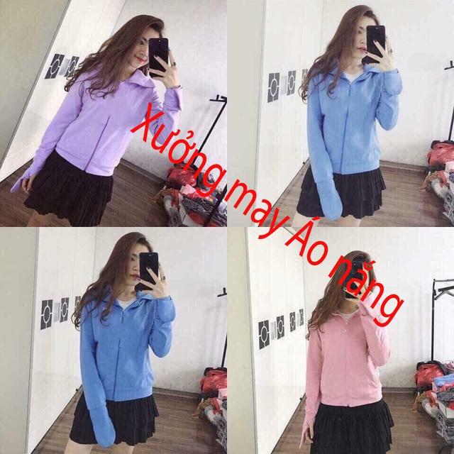 Áo chống nắng cotton cao cấp che mặt