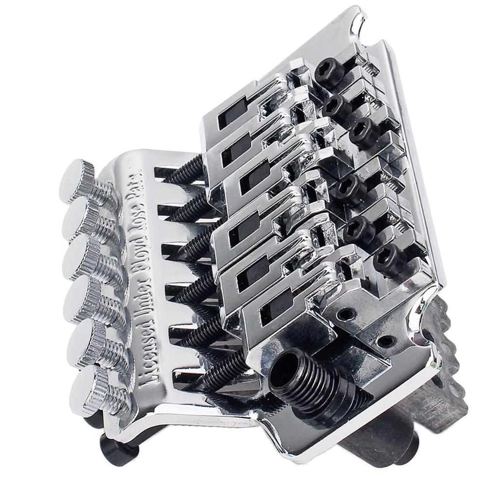 6 Dây Đôi Tremolo Cầu Yên Cầu Bộ cho Đàn Guitar Điện Chrome