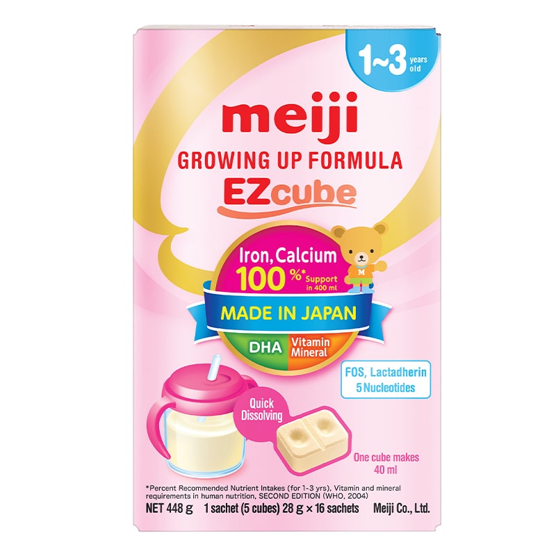 Sữa Meiji Growing up formula dạng thanh nhập khẩu, 1-3 tuổi