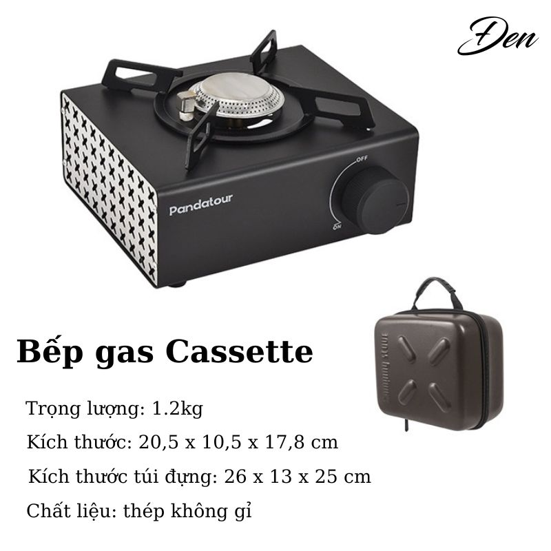 Bếp gas Cassette dã ngoại cắm trại ngoài trời nhỏ gọn tiện dụng kiểu dáng đẹp hiện đại kèm hộp đựng