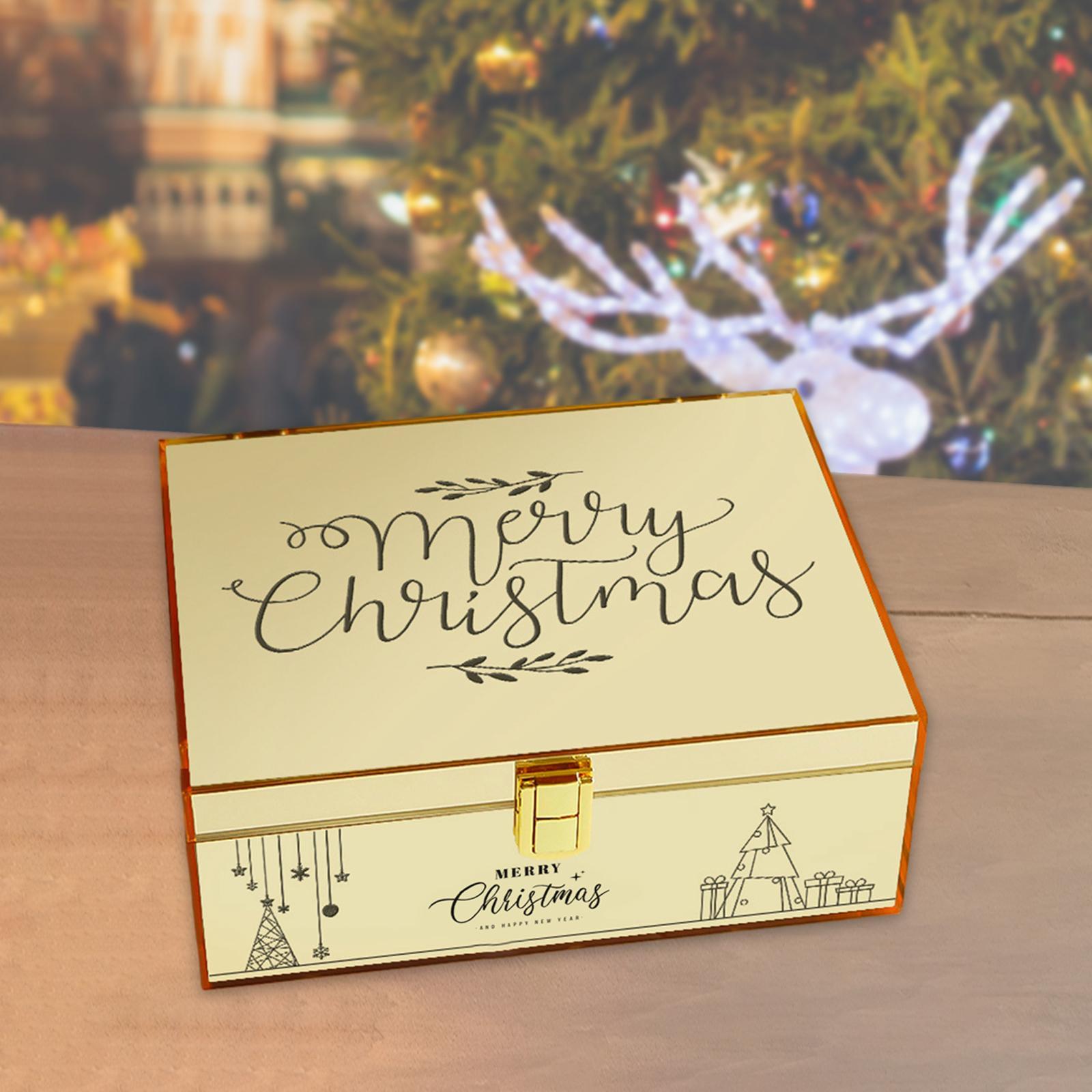 Gift Box with Lid Containers Acrylic Boxes for Birthday Bridesmaid Christmas