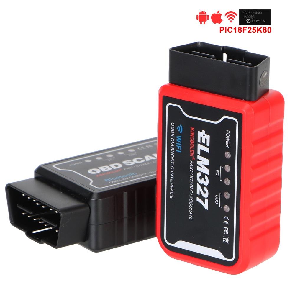 Bộ đọc mã quét chip PIC18F25K80 sửa Android/IOS chẩn đoán OBDII ELM 327 V 1.5 ICAR2 OBDSCAN ELM327 WiFiBluetooth V1.5