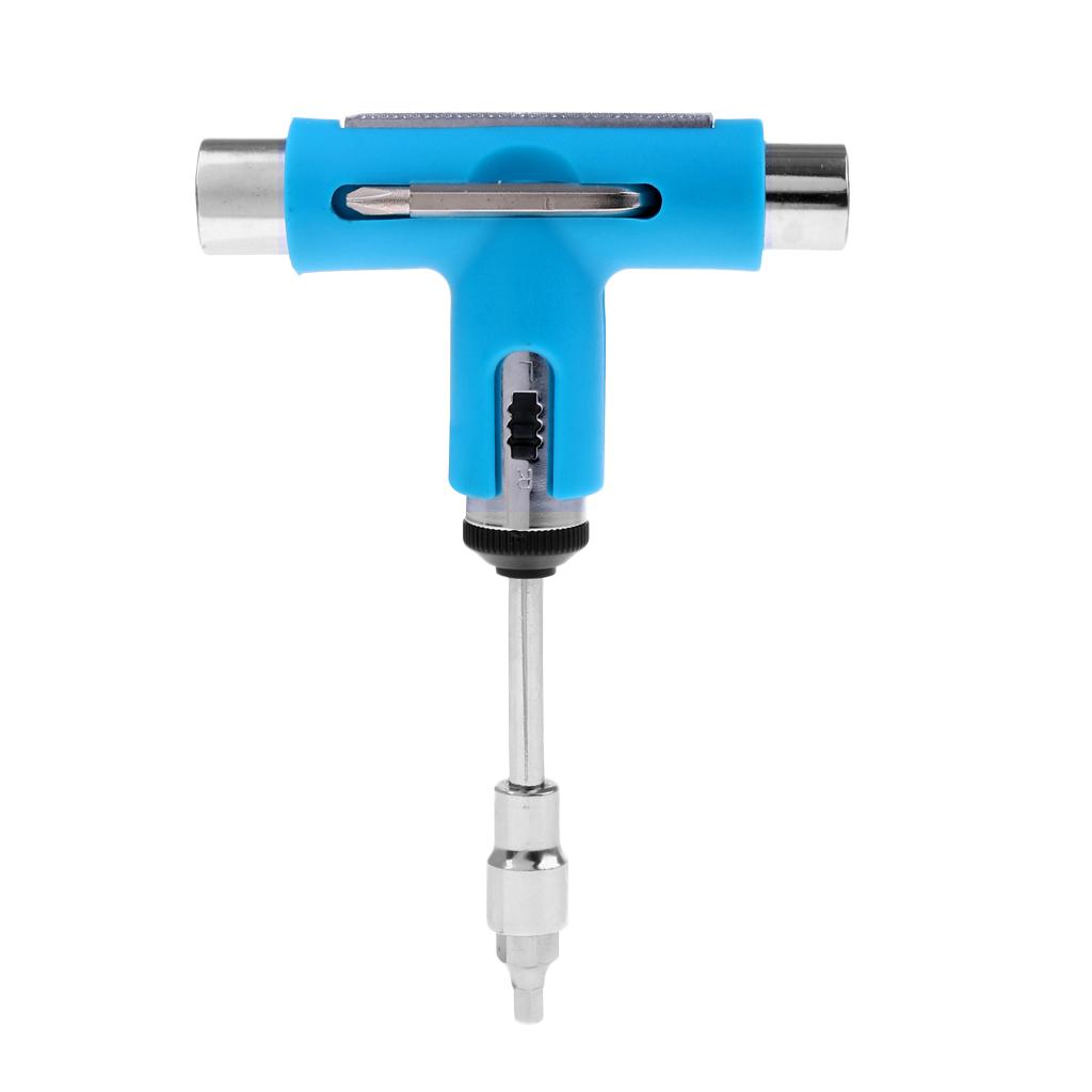 Multifunction Skateboard Longboard T-Tool Screwdriver Socket Wrench