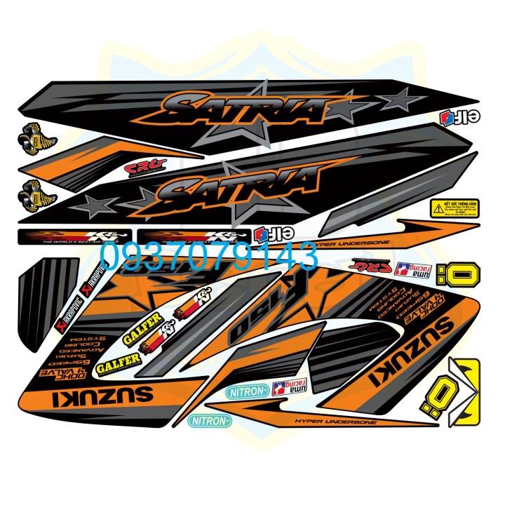 Tem rời xe satria ngôi sao thường xang cơ