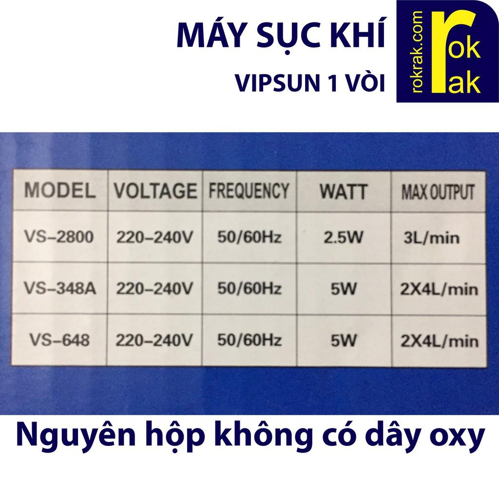 Máy sục sủi khí oxy 1 vòi Vipsun VS 2800 công suất nhỏ