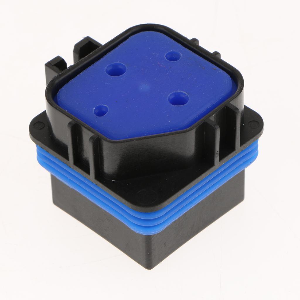 4Pcs 12V 40A 4PINS Relay Wiring Inside the Waterproof Socket with Terminals