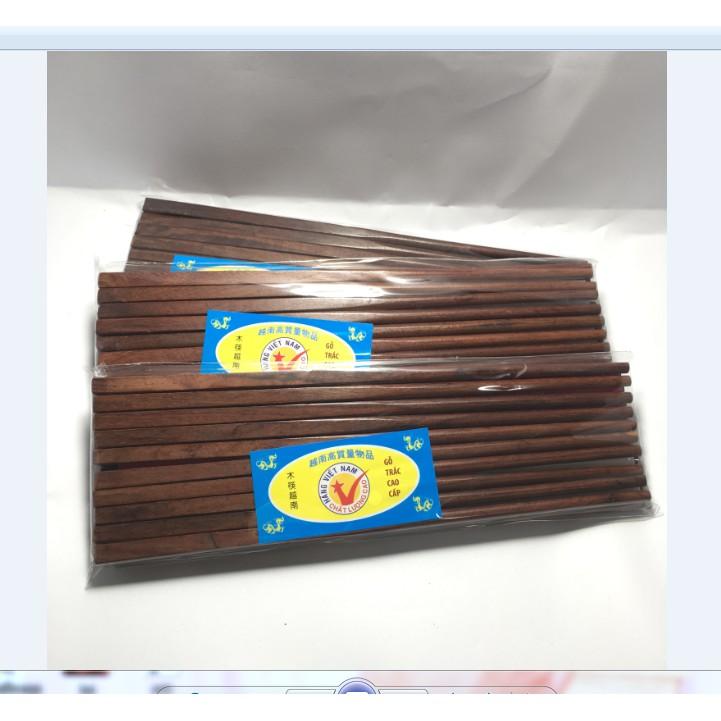 ĐŨA ĂN GỖ TRẮC BỘ 10 ĐÔI CAO CẤP KHÔNG CONG VÊNH - HÀNG XUẤT TRUNG- ẢNH THẬT