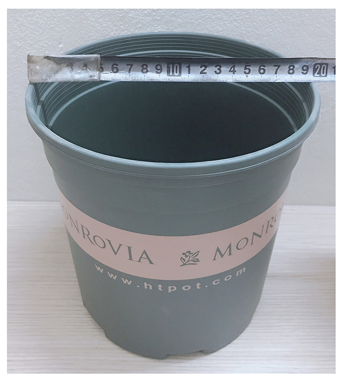5 Chậu Nhựa MONROVIA 1,5Gal CN màu XANH, KT: 20x20 cm