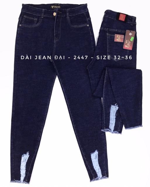 QUẦN JEAN DÀI ĐẠI BIG SIZE CO DÃN MẠNH 2447