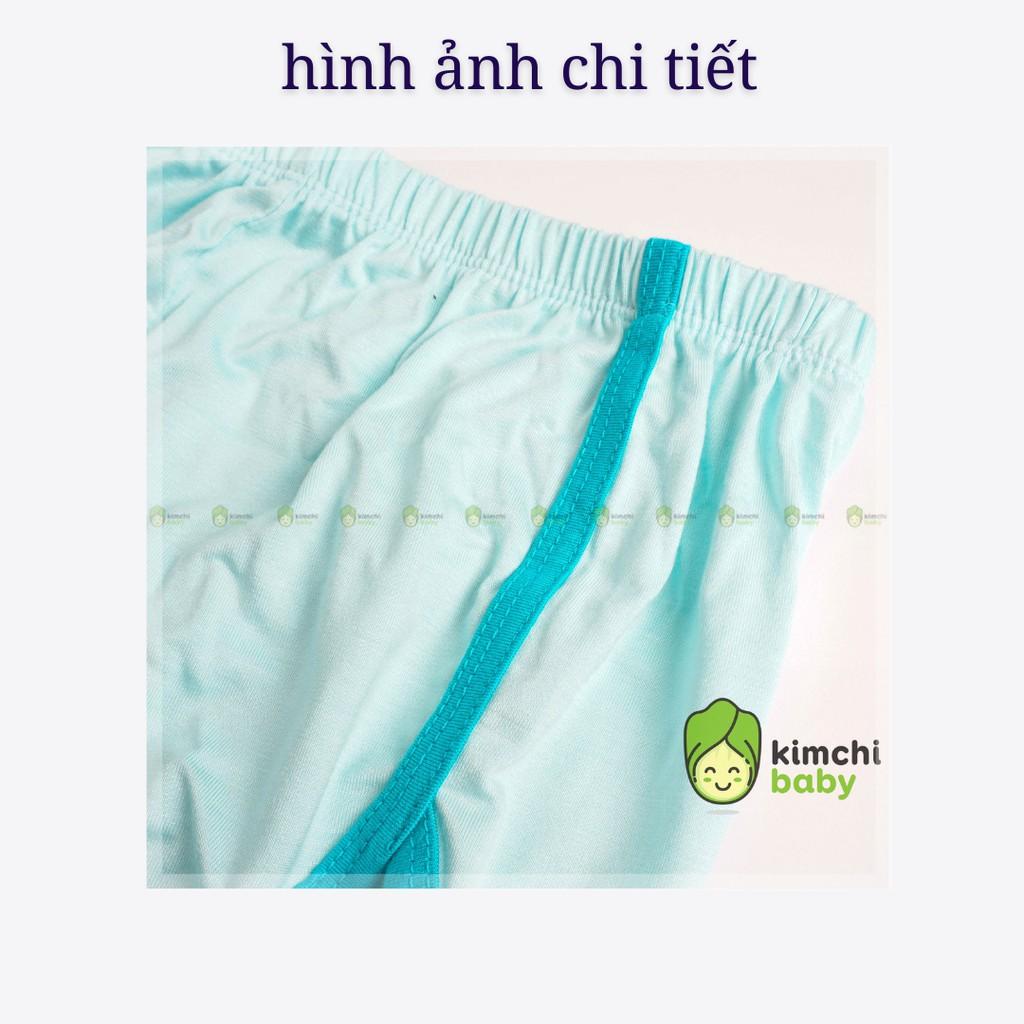 Quần đùi short thun cho bé trai, bé gái K.WOO vải thun lạnh mặc nhà mùa hè Minky Mom MKMQ2101