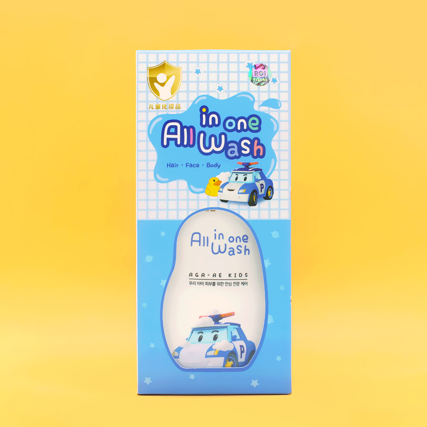 Sữa tắm gội trẻ em dịu nhẹ, dành cho da nhạy cảm nhất Poli Kids Wash Hàn Quốc 350ml