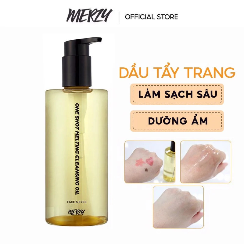 Dầu Tẩy Trang Làm Sạch Sâu Lỗ Chân Lông, Dịu Nhẹ Merzy One Shot Melting Cleansing Oil 300ml