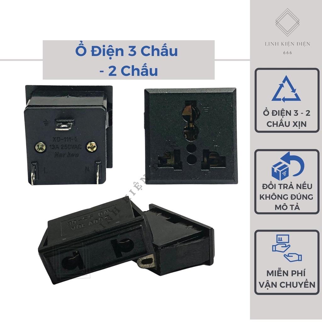 Ổ Cắm Điện 3 Chấu 2 Chân Dẹt Ổ Điện Đa Năng Thông Minh