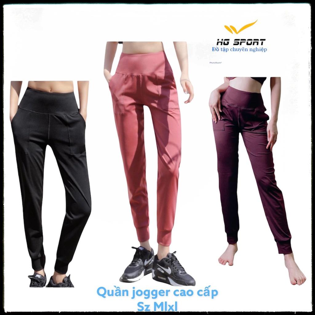 Quần Tập Jogger, Đồ Tập Yoga, Gym, Thể Thao Cao Cấp nữ, Cạp Cao, Gen Bụng Hg Sport QJ08