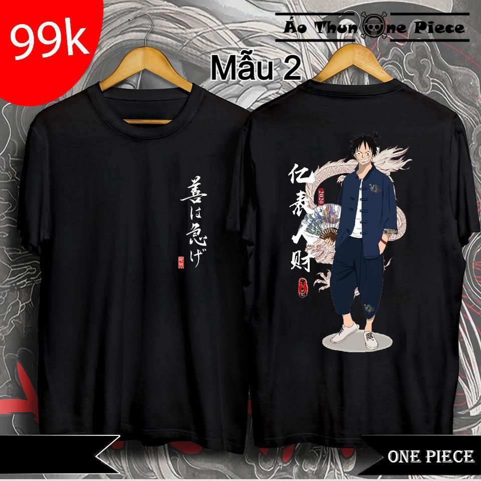 ️️Áo Thun In Hình Monkey D. Luffy, Zoro 2 Mặt "Cực Đẹp, Cực Ngầu" 2022 - Áo Thun One Piece
