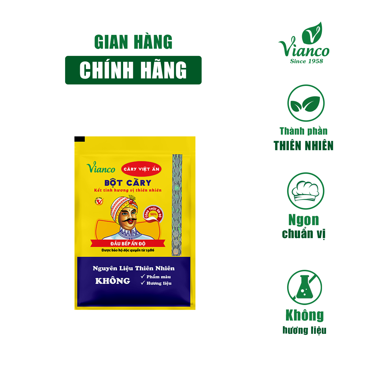 Bột Cà Ri Hệu Đầu Bếp Ấn Độ 10gr