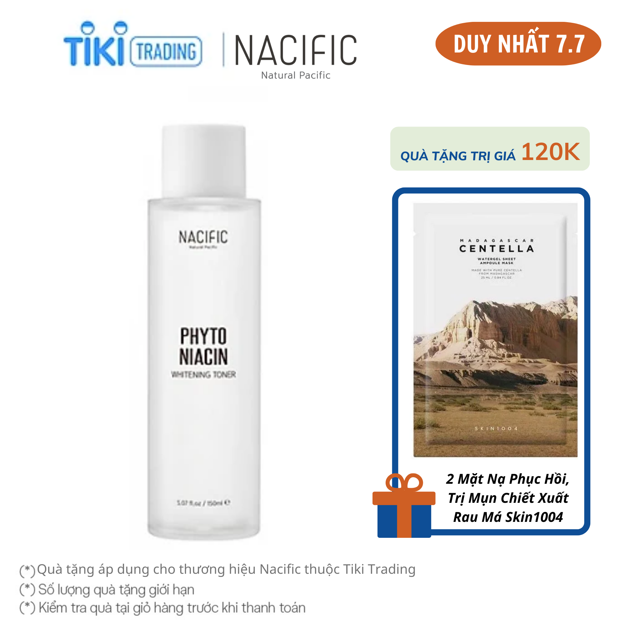 Nước Hoa Hồng NACIFIC Phyto Niacin Whitening Toner 150ml