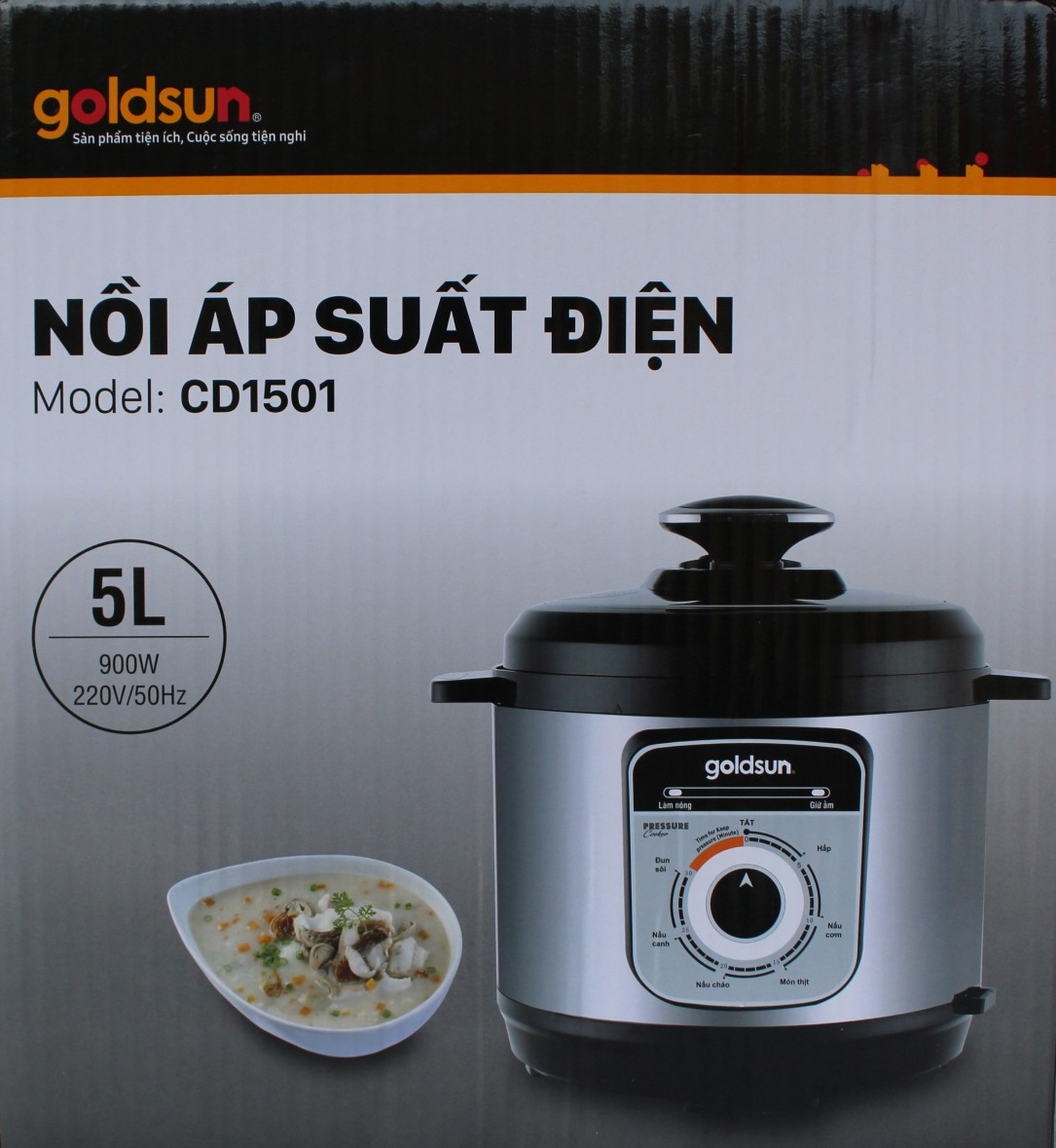 Nồi Áp Suất Điện Đa Năng Goldsun CD1501 (5 lít) - Chính Hãng