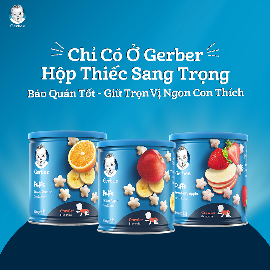 Combo 3 Bánh Ăn Dặm Hình Sao Nestlé Gerber Chính Hãng - Combo 3 Măm Măm Bánh Sao [Tặng Đồ Dùng Cho Mẹ Ngẫu Nhiên]