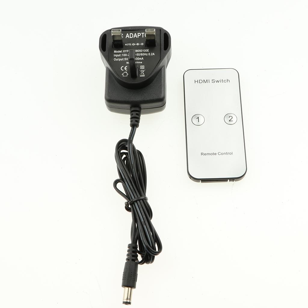 2X2 Switch Splitter 2 Support 4k 1080P HDMI1.3b for PC HDTV UK